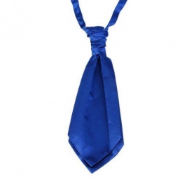 Boys Royal Blue Adjustable Scrunchie Wedding Cravat
